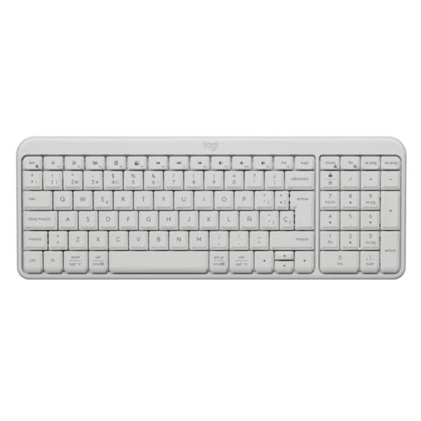 Teclado Inalámbrico Logitech K250 Compacto Blanco