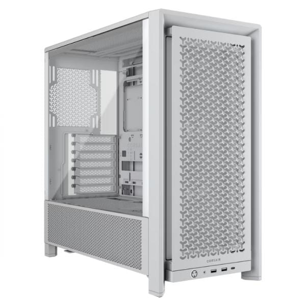 Case Mid Tower Corsair 4000D RS Blanco Vidrio Templado