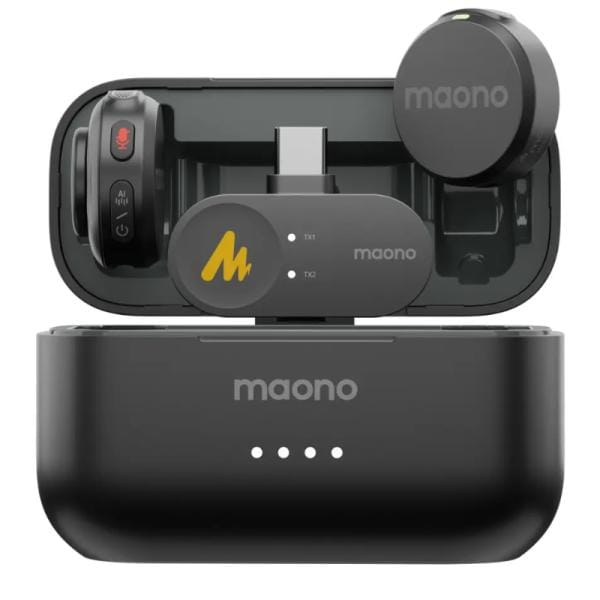 Micrófono Inalámbrico MAONO WM650 PC2 USB-C Negro