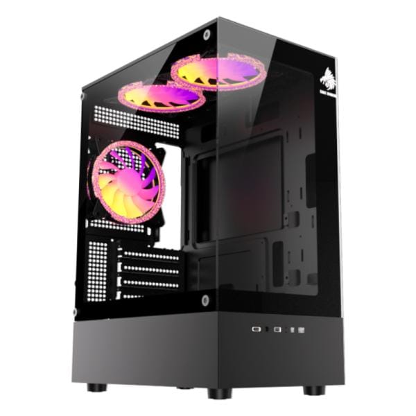 Case Gamer RGB Mini Tower Eagle Warrior Negro