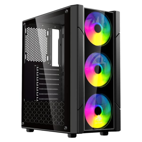 Case Eagle Warrior CG13 Mid Tower Vidrio Templado Negro