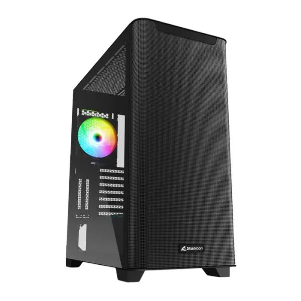 Case RGB Mid Tower Sharkoon M30 Negro Vidrio Templado
