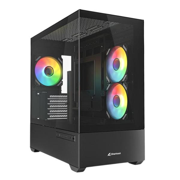 Case RGB Sharkoon MK6 Negro Vidrio Templado