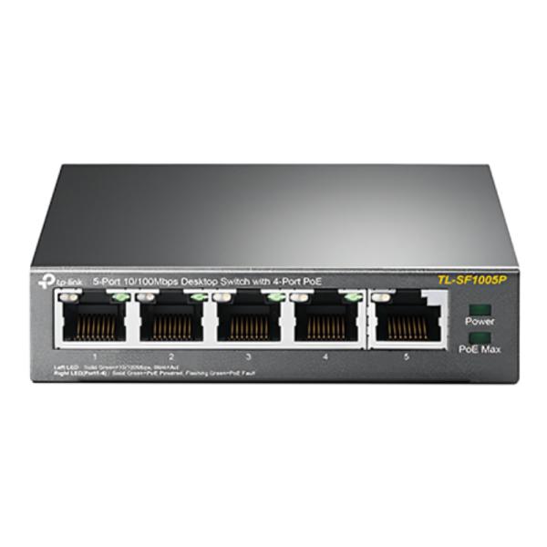 Switch PoE 5 Puertos TP-Link TL-SF1005P