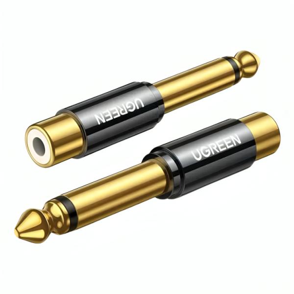 Adaptador UGREEN Jack 6.35mm a RCA Hembra AV169