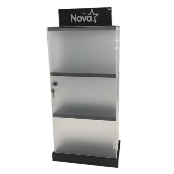 Display Acrílico Nova 320x170x600mm Exhibidor Transparente