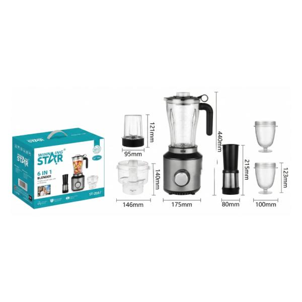 Licuadora Winning Star 6 en 1 350W 1.8L