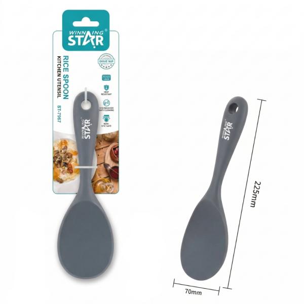 Cuchara Arrocera Winning Star ST-7567 Silicona Gris