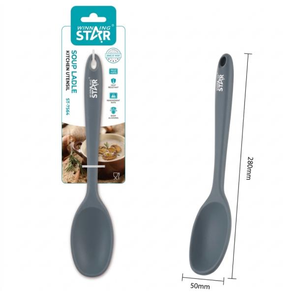 Cucharón de Sopa Winning Star ST-7564 Silicona Gris