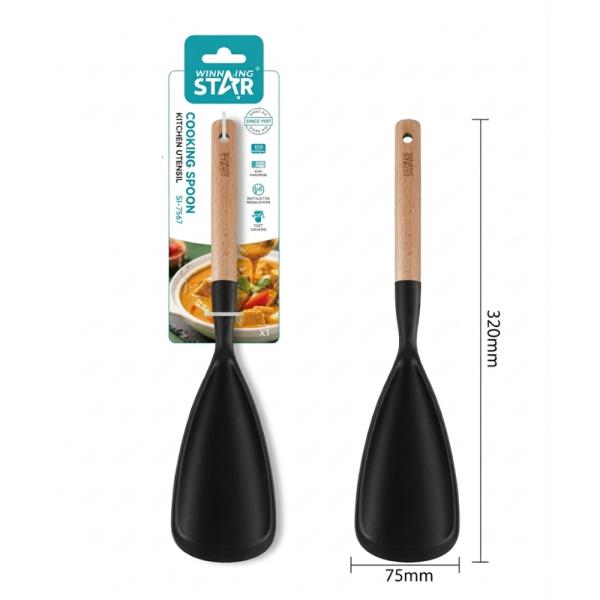 Cuchara Silicona Winning Star ST-7557 Negro