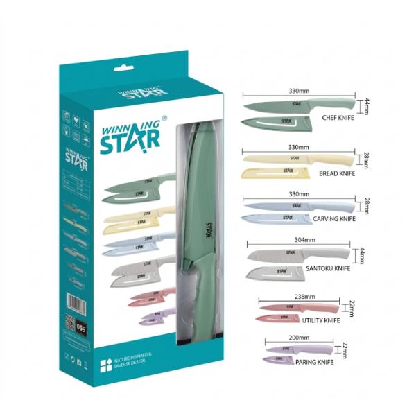 Set de Cuchillos Winning Star 6 Piezas ST-7808