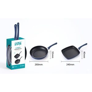 set sartenes aluminio