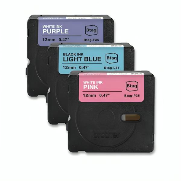 Cintas Etiquetadora Brother 12mm x 4m – Pack 3