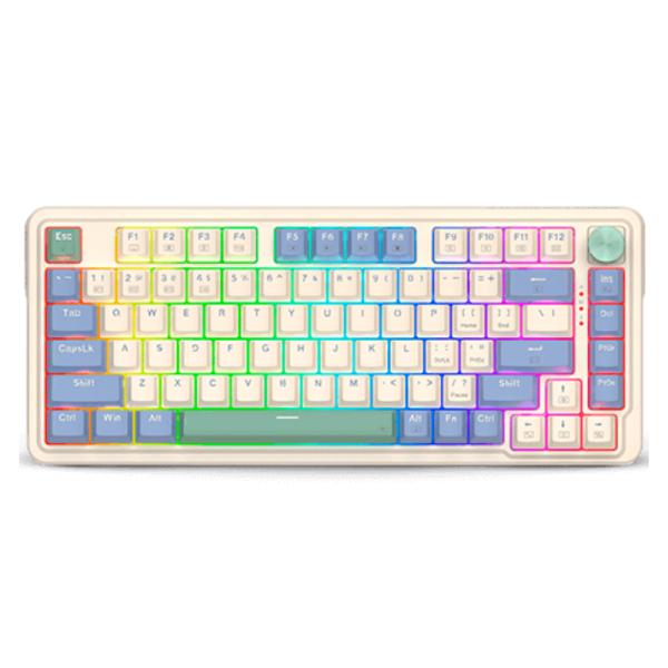 TECLADO GAMING RGB REDRAGON UCAL PRO K673RGB MECÁNICO ALÁMBRICO USB-C / INALÁMBRICO BT/ 2.4GHZ ESPAÑOL SWITCH ROJO
