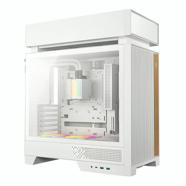 Case RGB DeepCool CL6600 Blanco ATX Vidrio Templado