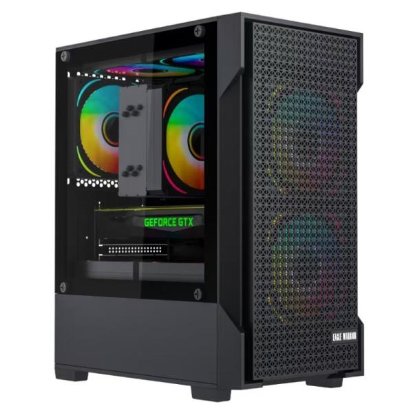 Case Mini Tower Gamer Eagle Warrior CG08J2RA Vidrio
