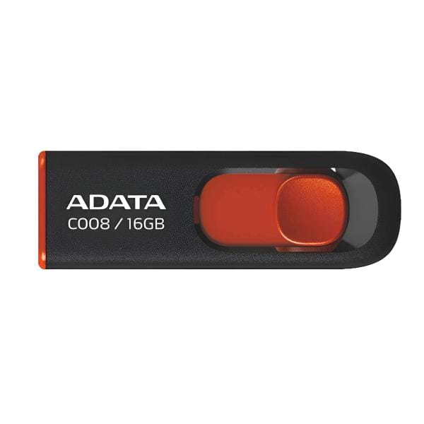 Memoria USB 16GB ADATA AC008 Negro/Rojo Portátil
