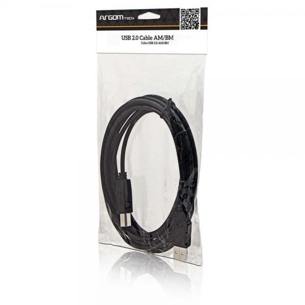 Cable USB Impresora 2.0 ARGOM 6FT AM/BM