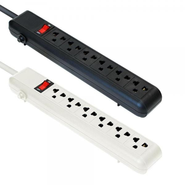 Regleta 6 Outlets ARGOM AC-0252BK | Protección