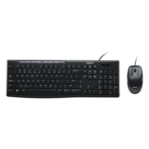 Combo Teclado y Mouse Logitech MK200 USB Negro