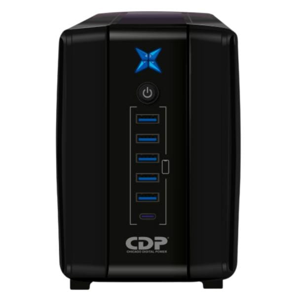 UPS 1000VA Interactiva CDP 8 Tomas Negro
