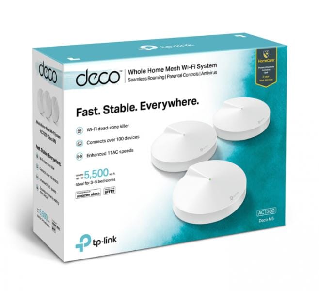 TP-Link Deco M5 WiFi Mesh 1300Mbps 3 Unidades