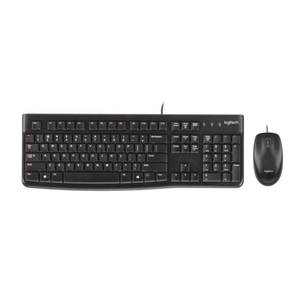 Combo Teclado y Mouse Logitech MK120 USB Negro