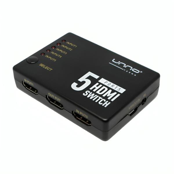 Switch HDMI 5 Puertos 4K 60Hz UNNO TEKNO