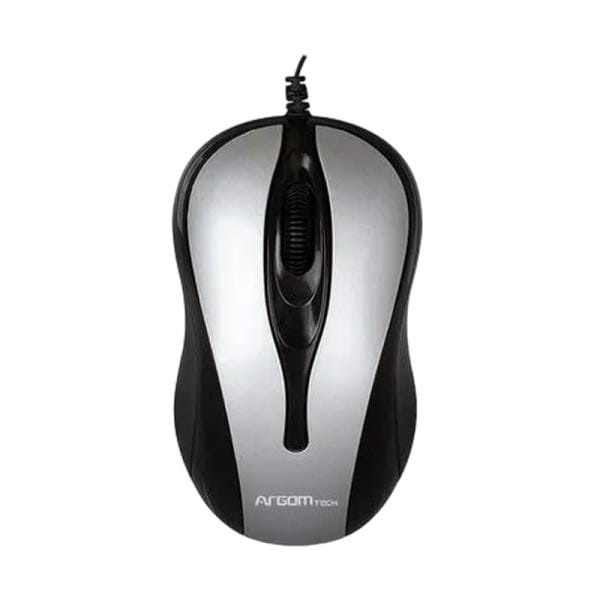 Mouse Alambrico ARGOM ARG-MS-0008GR Gris Retractil