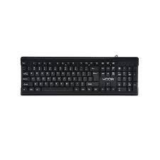 TECLADO UNNO TEKNO KLASS MEMBRANA ALÁMBRICO USB INGLÉS KB6706BK
