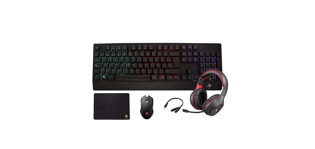 Kit Gaming Eagle Warrior 4 en 1 Rainbow Backlight