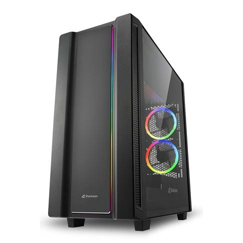 Case Gaming RGB Sharkoon REV220 Mid Tower Negro