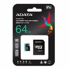 Memoria Micro SDXC 64GB ADATA Clase 10 100 MB/s