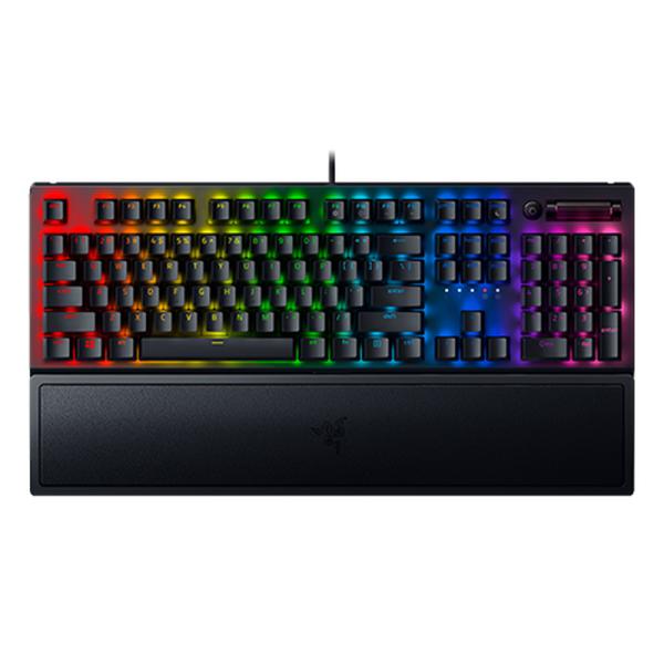 TECLADO GAMING RGB RAZER BLACKWIDOW V3 PRO MECÁNICO INALÁMBRICO BLUETOOTH INGLÉS SWITCH AMARILLO RZ03-03531700-R3M1