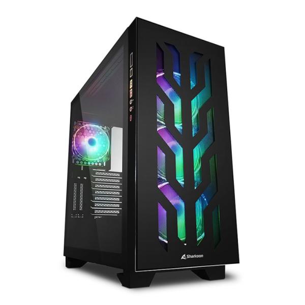CASE GAMING RGB SHARKOON ELITE SHARK CA300T FULL TOWER VENTILADORES 4 DE 120MM CON VIDRIO FRONTAL Y MALLA SUPERIOR 4044951030149