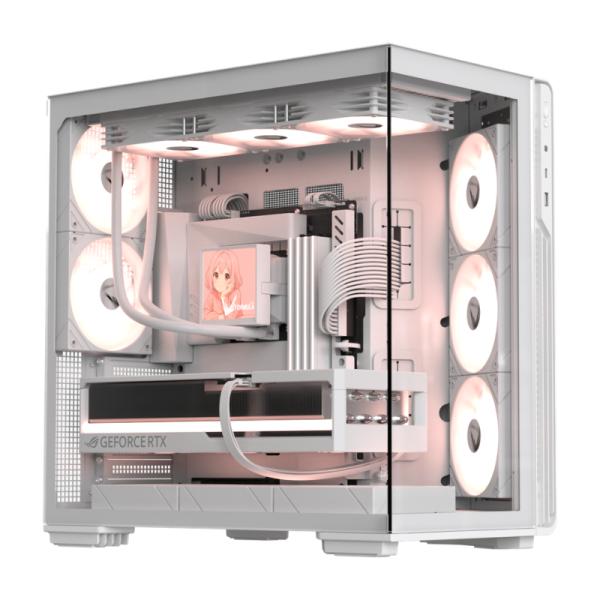 Case RGB Formula V Crystal Z7 PA Mid Tower Blanco