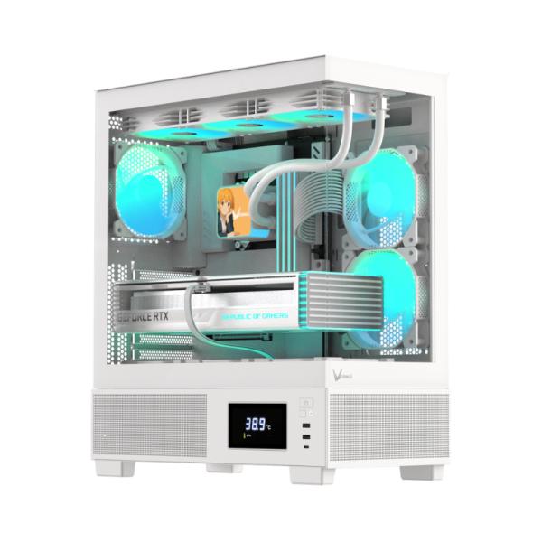 Case Formula V Crystal E1 Mid Tower ATX Blanco