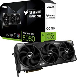 tarjeta de video RTX 5080, GPU ASUS RTX 5080, tarjeta gráfica 16GB GDDR7, PCIe 5.0, Ada Lovelace, gaming 4K, ray tracing