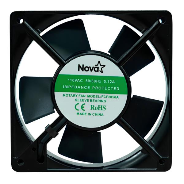 ABANICO DE VENTILACION NOVA FCF2050A001C 120MM AC 110V 1950-2100RPM ALUMINIO