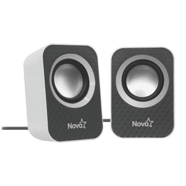 Parlante Nova 2.0CH 6W USB/3.5mm Negro
